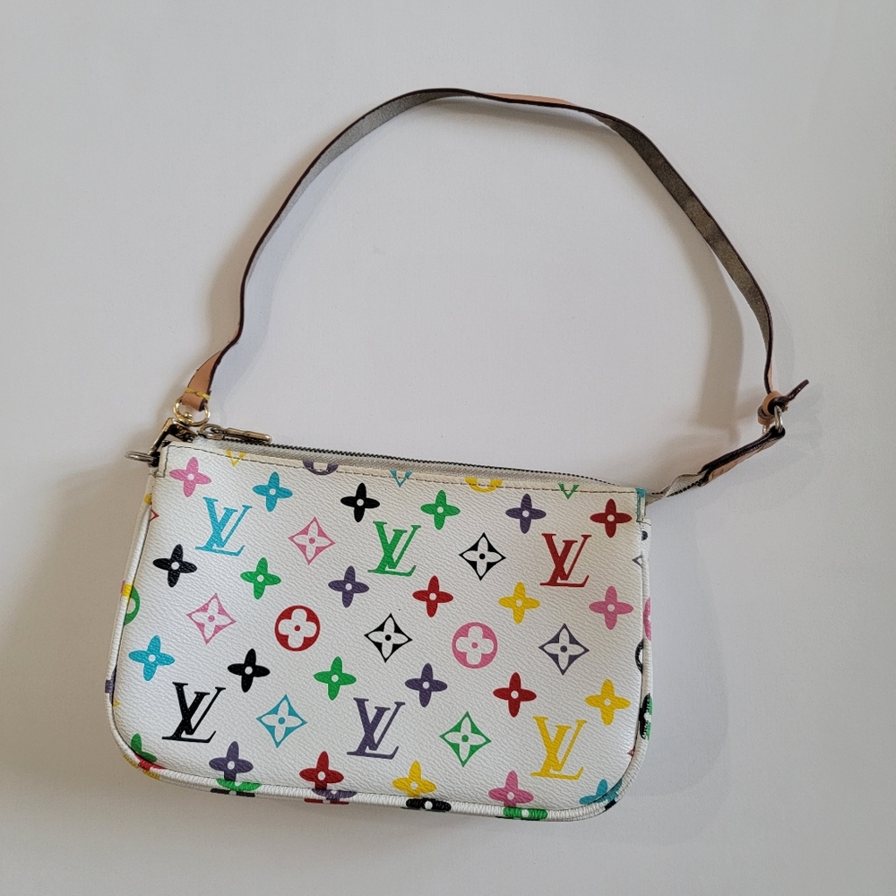 White Multicolor Monogram Mini Shoulder Bag